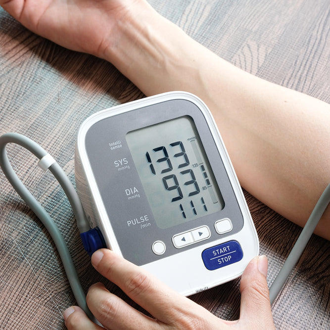 measuring blood pressure